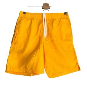 NEW Abound Mens Swim Trunks Small S Yellow Board Shorts Mesh Lining Pocket NWT